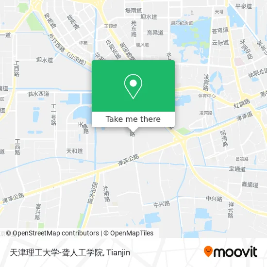 天津理工大学-聋人工学院 map