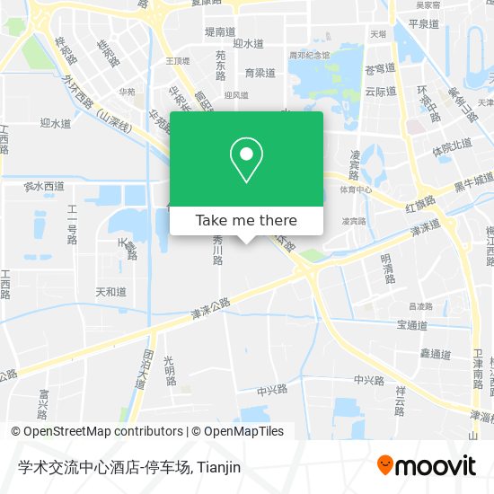 学术交流中心酒店-停车场 map