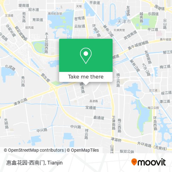 惠鑫花园-西南门 map