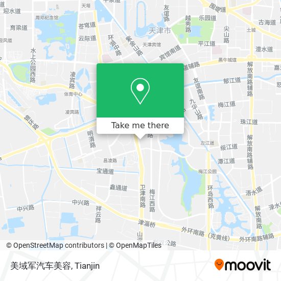 美域军汽车美容 map