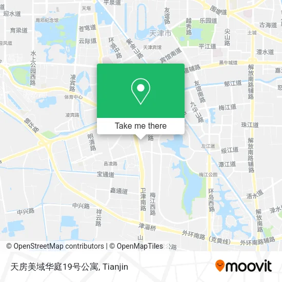 天房美域华庭19号公寓 map