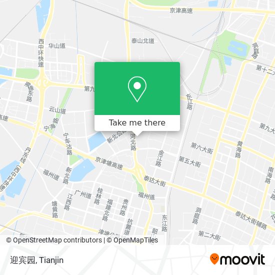 迎宾园 map