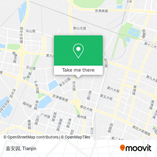 嘉安园 map