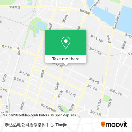 泰达热电公司抢修指挥中心 map