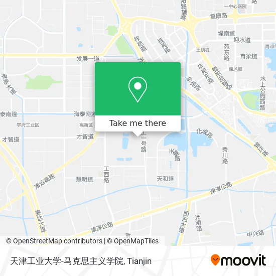 天津工业大学-马克思主义学院 map