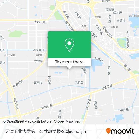 天津工业大学第二公共教学楼-2D栋 map