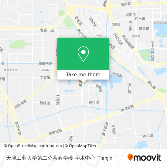 天津工业大学第二公共教学楼-学术中心 map