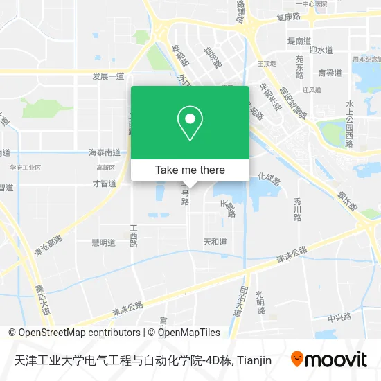 天津工业大学电气工程与自动化学院-4D栋 map