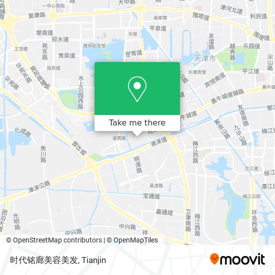 时代铭廊美容美发 map