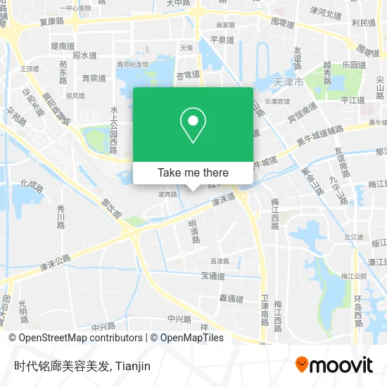 时代铭廊美容美发 map