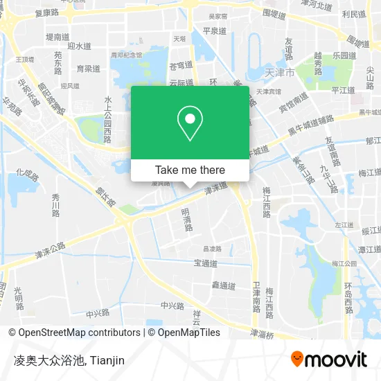 凌奥大众浴池 map