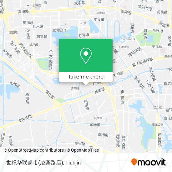 世纪华联超市(凌宾路店) map