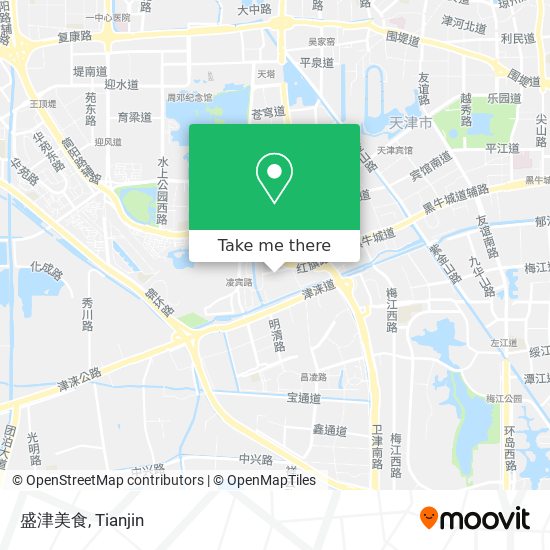 盛津美食 map