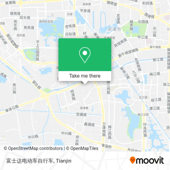 富士达电动车自行车 map
