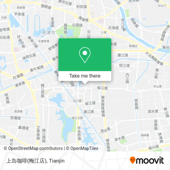 上岛咖啡(梅江店) map