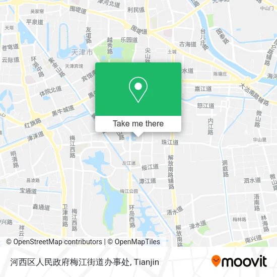 河西区人民政府梅江街道办事处 map