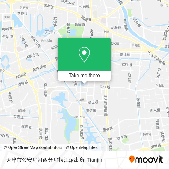 天津市公安局河西分局梅江派出所 map