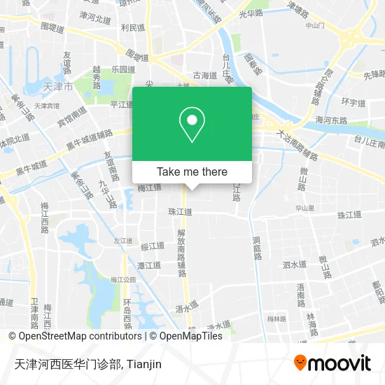 天津河西医华门诊部 map