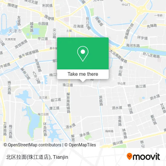 北区拉面(珠江道店) map