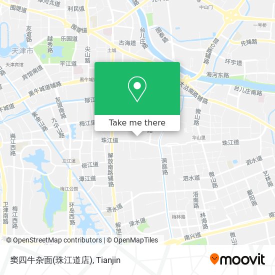 窦四牛杂面(珠江道店) map