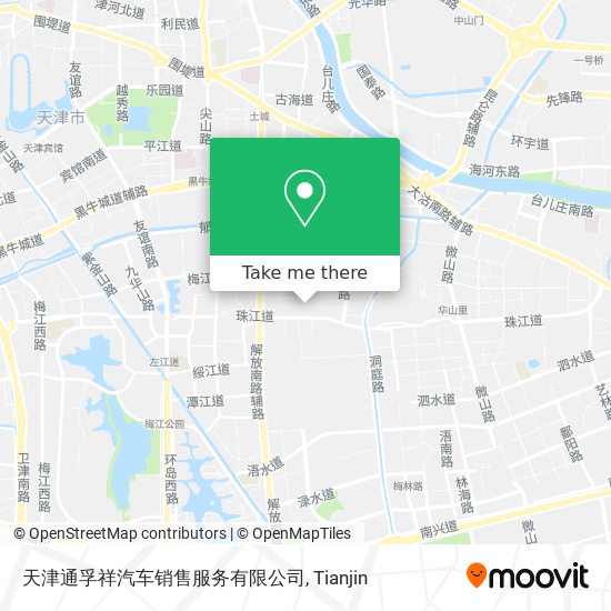 天津通孚祥汽车销售服务有限公司 map