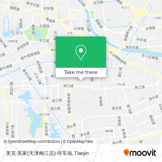 美克·美家(天津梅江店)-停车场 map