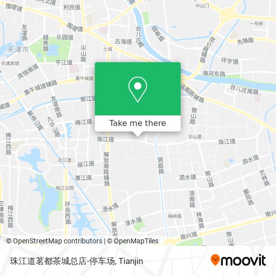珠江道茗都茶城总店-停车场 map