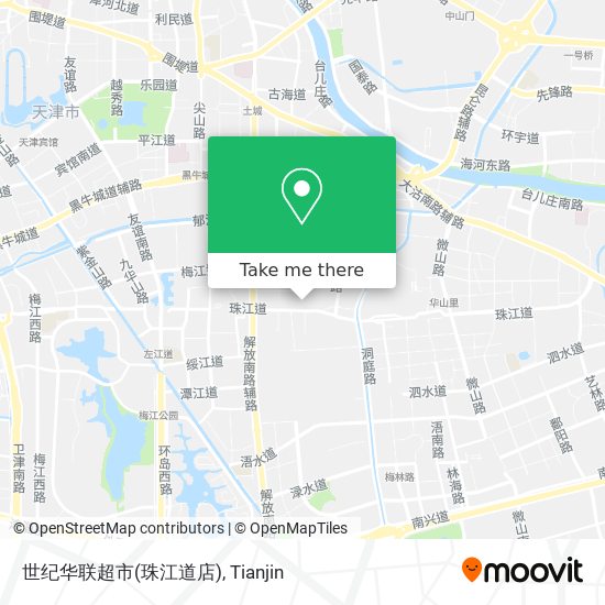 世纪华联超市(珠江道店) map