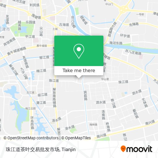 珠江道茶叶交易批发市场 map