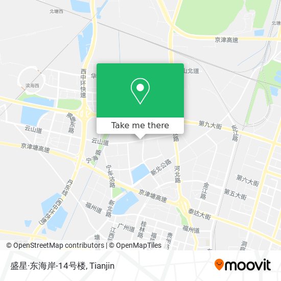 盛星·东海岸-14号楼 map