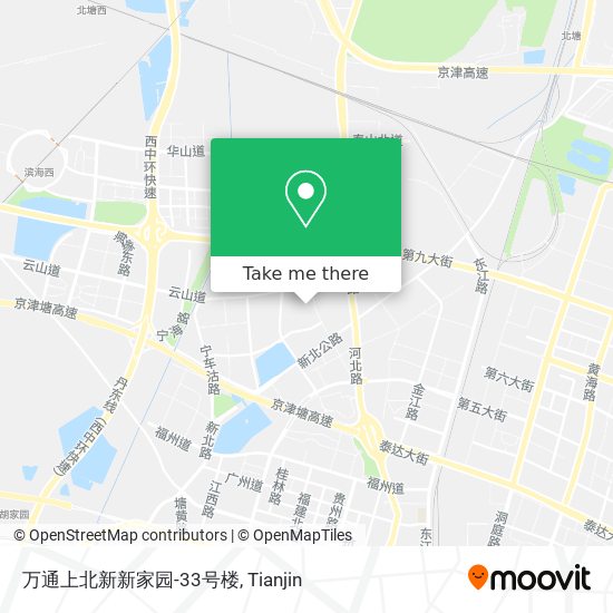 万通上北新新家园-33号楼 map