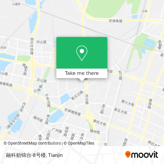 融科贻锦台-8号楼 map