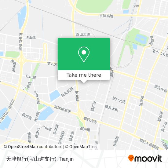 天津银行(宝山道支行) map