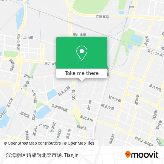 滨海新区贻成尚北菜市场 map