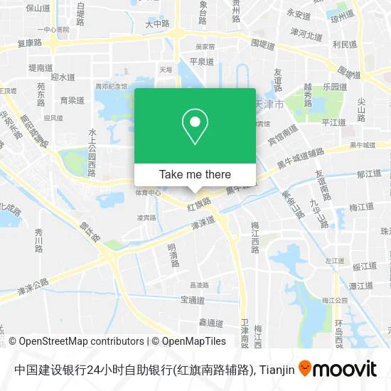 中国建设银行24小时自助银行(红旗南路辅路) map
