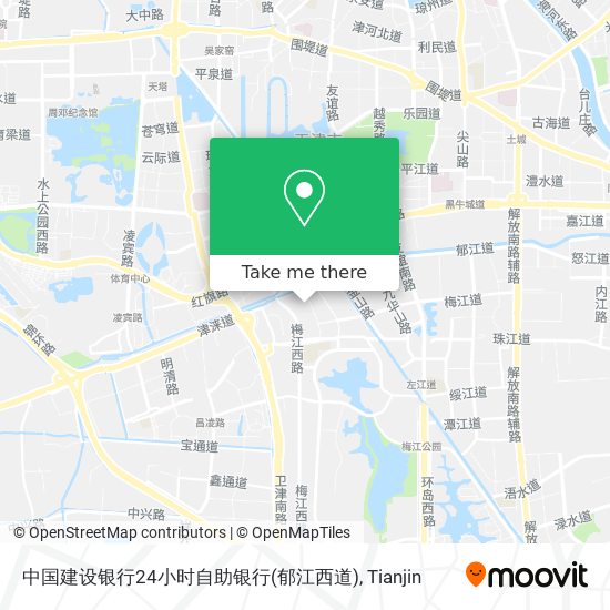 中国建设银行24小时自助银行(郁江西道) map