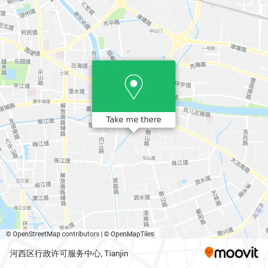 河西区行政许可服务中心 map