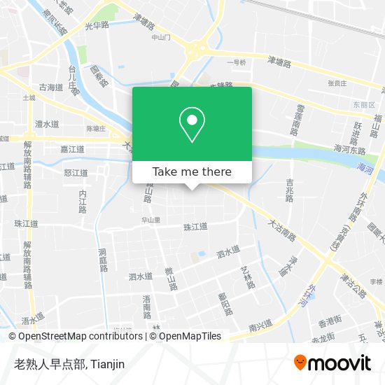 老熟人早点部 map