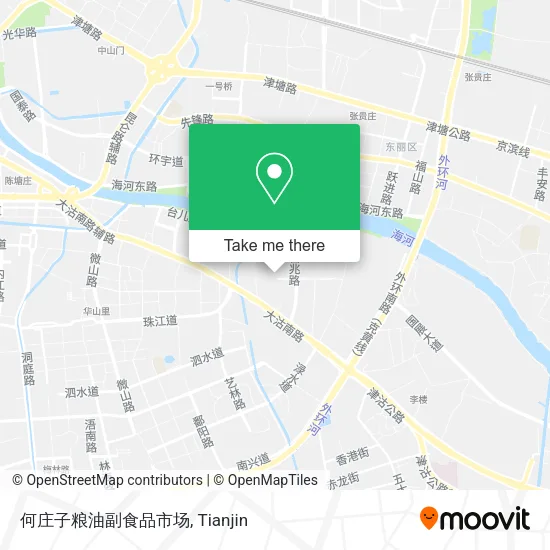 何庄子粮油副食品市场 map