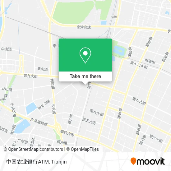 中国农业银行ATM map
