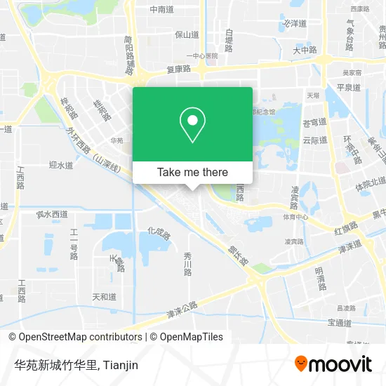 华苑新城竹华里 map