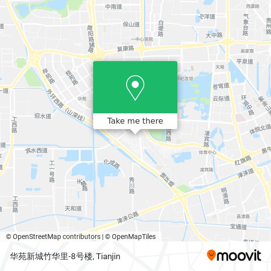 华苑新城竹华里-8号楼 map