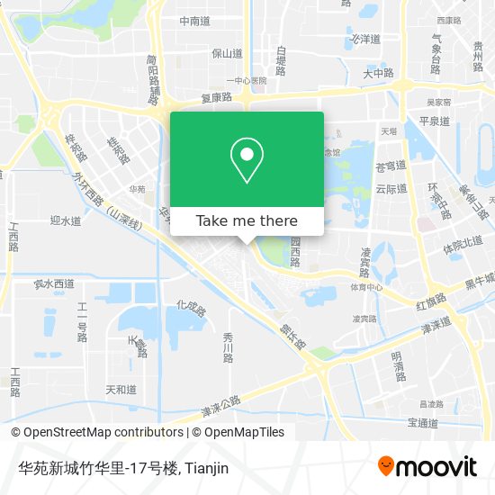 华苑新城竹华里-17号楼 map
