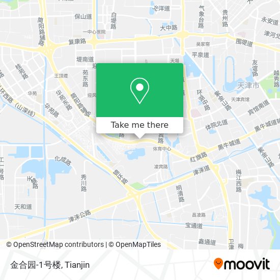 金合园-1号楼 map