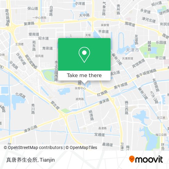 真唐养生会所 map