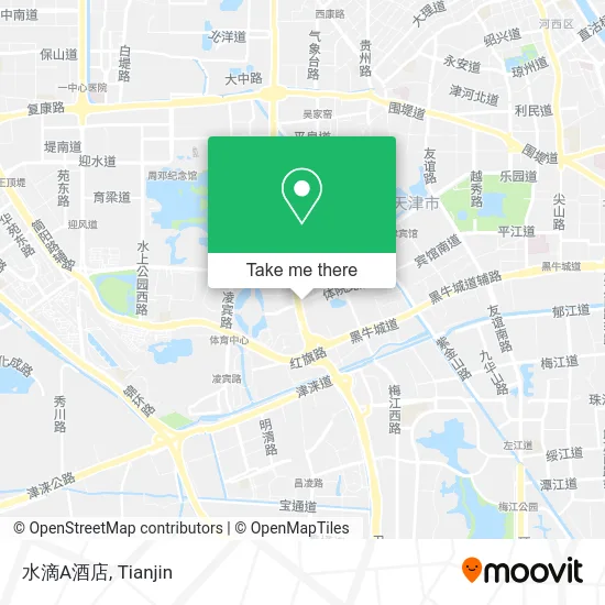 水滴A酒店 map