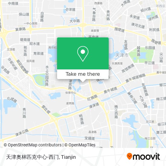天津奥林匹克中心-西门 map