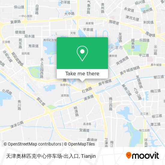 天津奥林匹克中心停车场-出入口 map