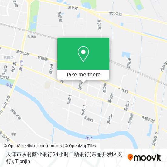 天津市农村商业银行24小时自助银行(东丽开发区支行) map