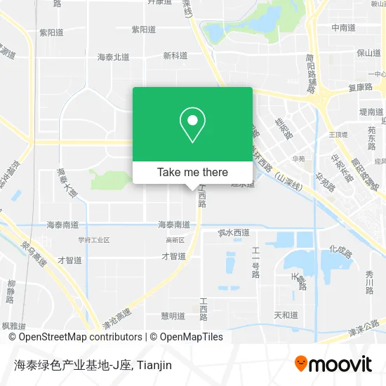 海泰绿色产业基地-J座 map